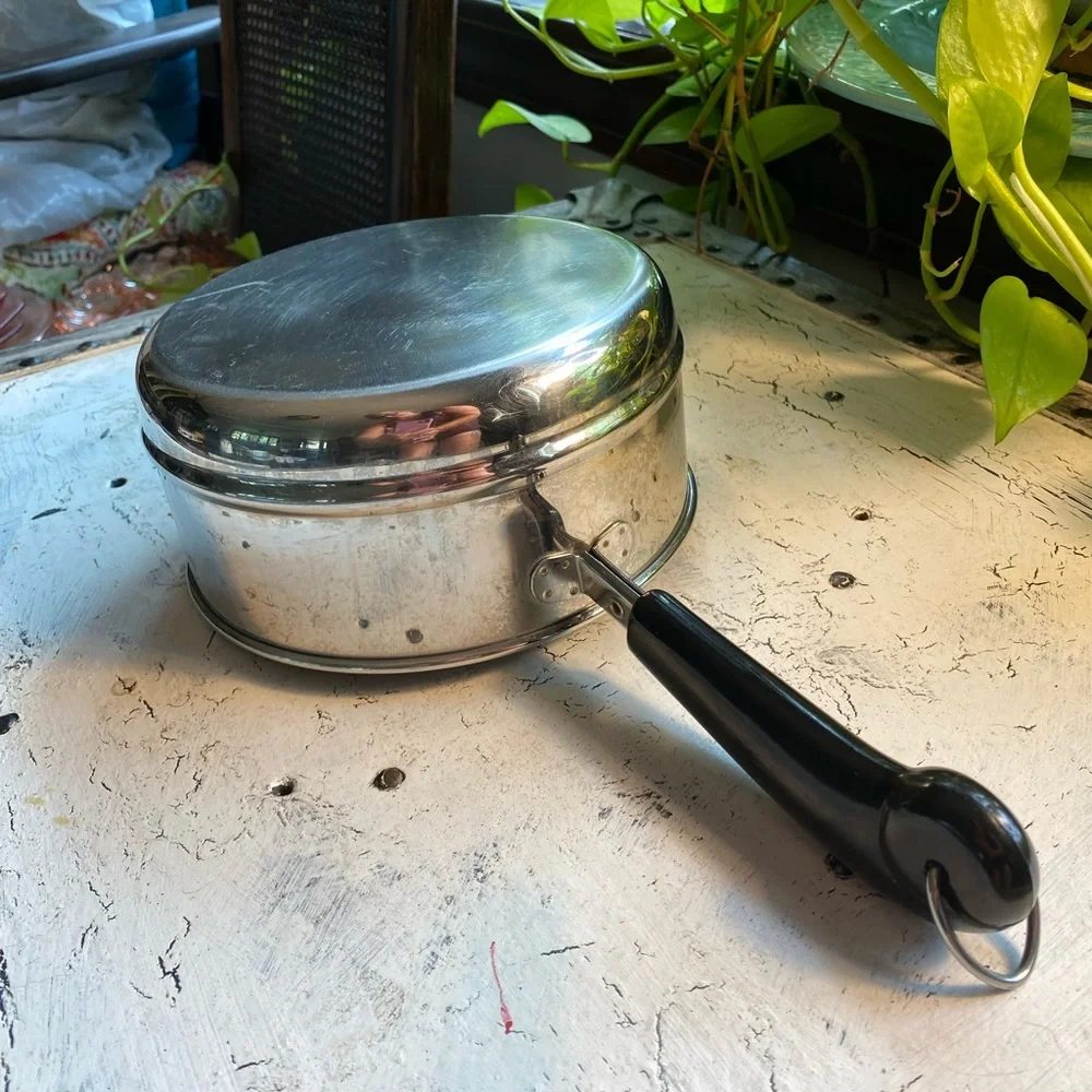 Revere Ware Upper Double Boiler Pan Stainless Steel